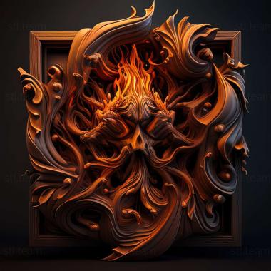 3D модель Игра Огонь с огнём (STL)